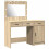 VidaXL vidaXL Dressing Table with Mirror Lights 2 pcs Brown Engineered wood 2