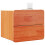 VidaXL vidaXL Bedside Table Wax Brown 39 x 34 x 33 cm Solid pinewood 2