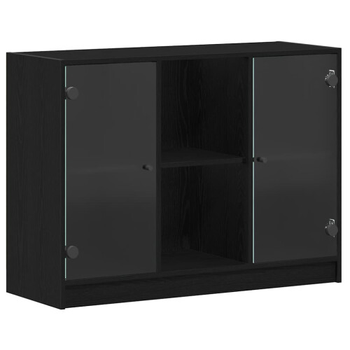 VidaXL vidaXL Sideboard Black Oak 100 x 37 x 75.5 cm 1