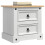 VidaXL vidaXL Bedside Table Corona White 53 x 39 x 47 cm Solid Pine Wood 3