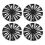 15in Steel Wheel Hubcaps 4 Pack UK 12