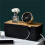 2X Cable Management Box with Bamboo Lid Small Cable Organizer Box for Extension Cord Power Stripe Surge Protector(Black) 2