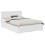 VidaXL vidaXL Bed Frame with Headboard White 160 x 200 cm Engineered Wood 2