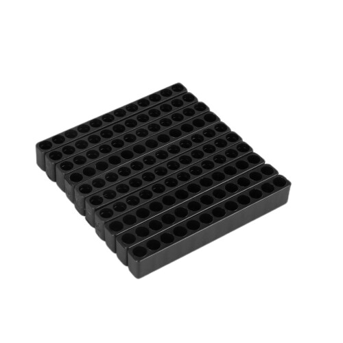 20Pcs 12-Hole Screwdriver Bit Holder Box Block Black for Six Angle 6.35mm Handle 1