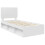 VidaXL vidaXL Bed Frame with Headboard White 90 x 190 cm Solid Pine Wood 4