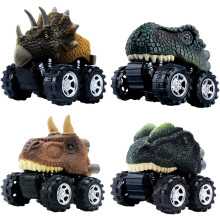 Dinosaurier Autos Spielzeugautos Schnell 4er Set mit Rückzugsantrieb — dinosaurier autos set, monstertruck dinosaurier, pull back antrieb