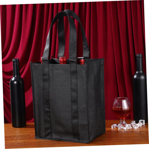 Τσάντα Carrierwine Bottle with Handle 6 τμχ Τσάντες Tote Non Woven Fabric 1