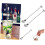 Cocktail Sticks Σετ 4 ανοξείδωτου αναδευτήρα Paddle Drink Stirrers Stir Sticks 7
