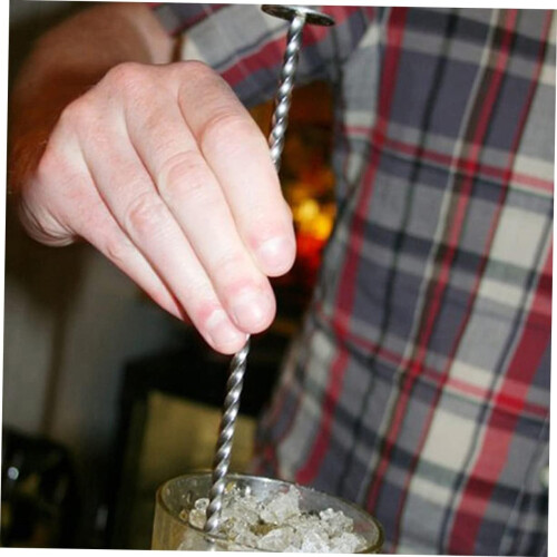 Cocktail Sticks Σετ 4 ανοξείδωτου αναδευτήρα Paddle Drink Stirrers Stir Sticks 2