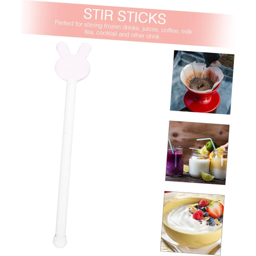 5 τμχ Rabbit Glass Stirrers Cocktail Paddle Drink Stirrers 2