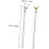 Marine Stirrer 2 Pack Γυάλινα Σουβλάκια Γοργόνας ουράς για μπαρ και κουζίνα 6