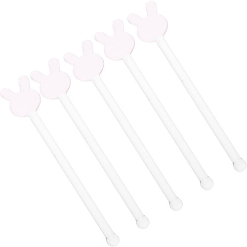5 τμχ Rabbit Glass Stirrers Cocktail Paddle Drink Stirrers