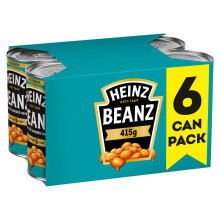 Heinz Tinned Baked Beans in a Rich Tomato Sauce 6 x
