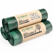Relevo Bin Bags 50 Litre – Made from 100% Recycled Material.