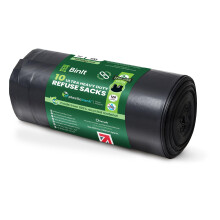 BIN IT 10 Tie Top, Ultra Heavy Duty, 120 Litre XL Refuse Sacks, Bin