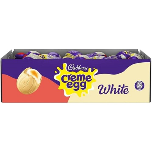 Cadbury Cadbury White Chocolate Creme Eggs, Perfect for Easter Egg Hunts,