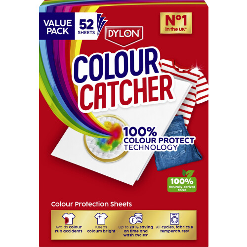Colour Catcher Protection Sheets (1 pack x 52 sheets), Catcher Sheets