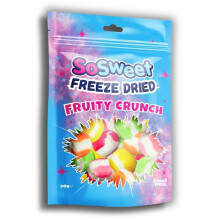 SoSweet Freeze Dried Sweets – Fruity Crunch 50g | Intense Flavour |
