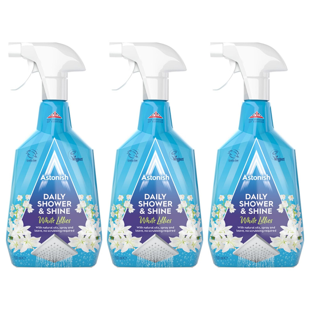 Astonish Daily Shower And Shine, Vegan And Cruelty-Free Shower Spray,