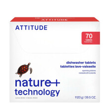 ATTITUDE Dishwasher Pods, Plant-Based & Vegan, Phosphate-Free