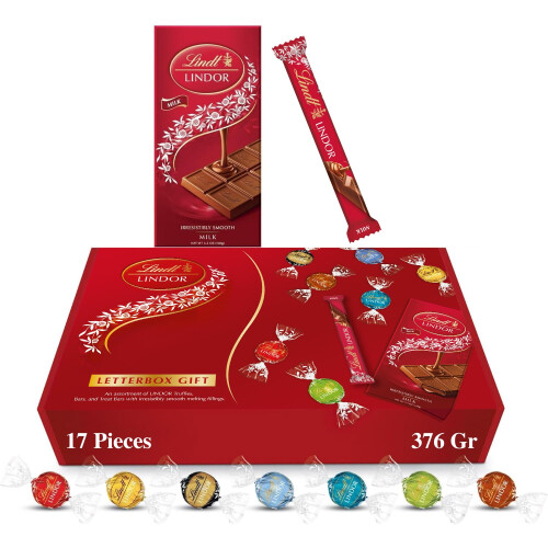 Lindt Lindt Letterbox Chocolate Hamper - 376g (17-Piece Set) - Assorted