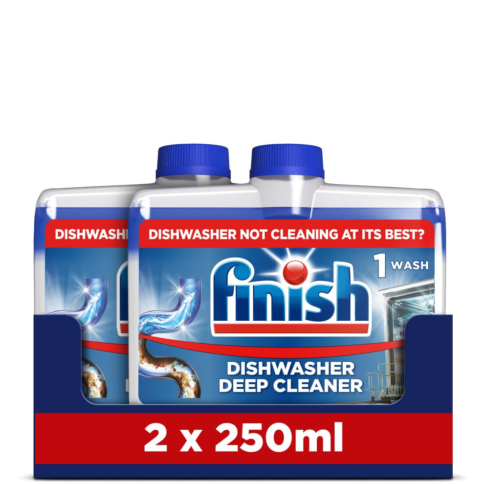 Finish , Dishwasher Cleaner, Fresh Scent, 500Ml (250Ml X 2 Pck),