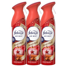 3 x Febreze Air Mist Air Freshener Spray 185ml, variety to choose