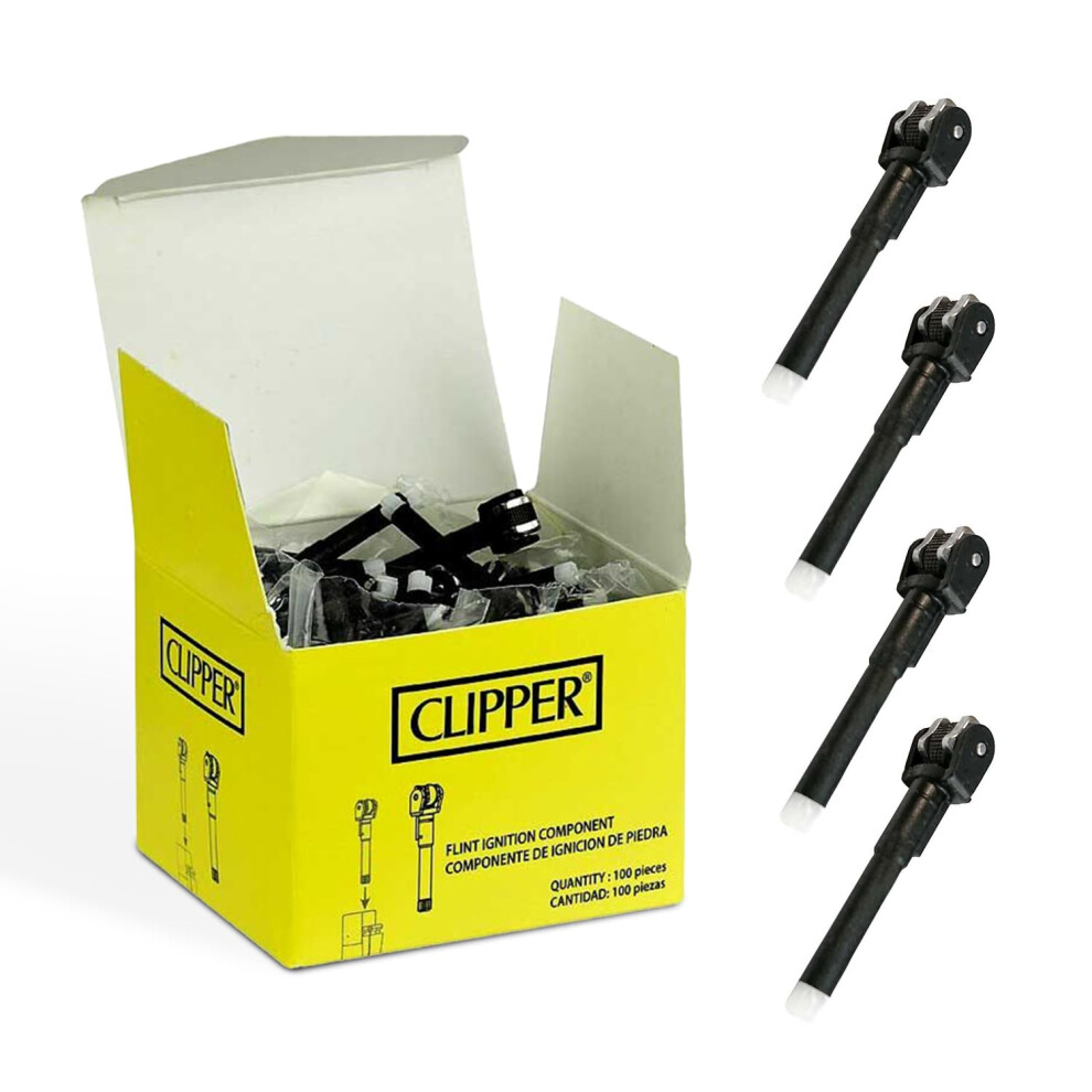Flint Clipper Lighter Replacement Wheel Stem | Flints Included | 10 5002599466255