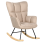 Beliani Rocking Chair OULU Fabric Beige 1
