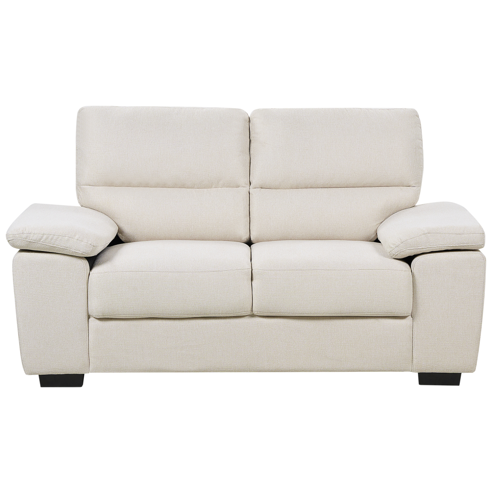 Beliani Sofa 2 Seater Vogar Fabric Light Beige