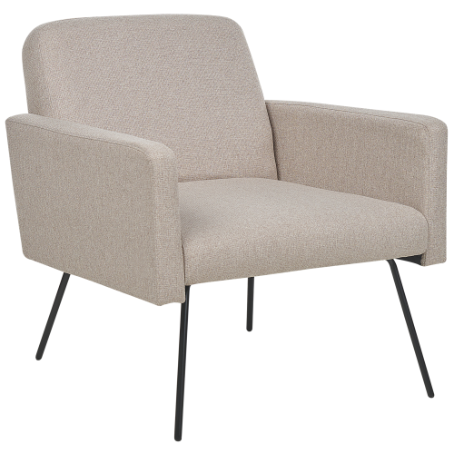 Beliani Armchair NARKEN Fabric Beige