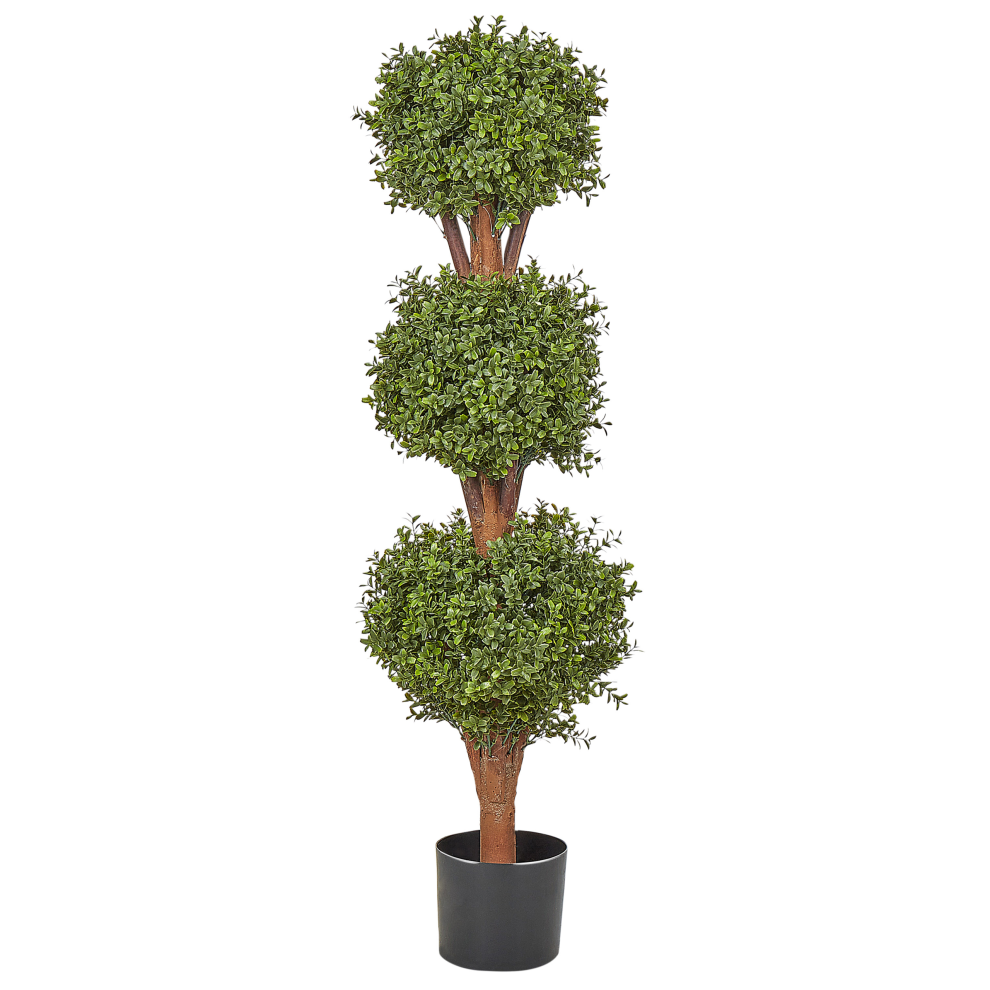 Beliani Artificial Plant Buxus Ball Tree 120 Cm Green