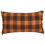 Beliani Throw Cushion BARJA 40 x 70 cm Orange Checked 1