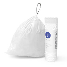 simplehuman CW0411 code J Custom Fit Bin Liner Bulk Roll Pack, White