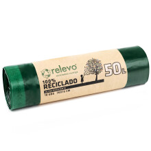 Relevo 50L Bin Bags – Made from 100% Recycled Material. Dimensions: