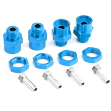 Adattatore Esagonale in Metallo da 12 mm A 17 Mm, Dadi di Conversione 'Adattatore per Mozzi Esagonali per 1/10 RC Auto, Blu Cielo