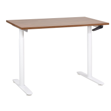 Manual Adjustable Standing Desk DESTINAS Brown/ White 120 cm 72 cm