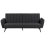 Beliani Sofa Bed 3 Seater VIMMERBY Fabric Black 1