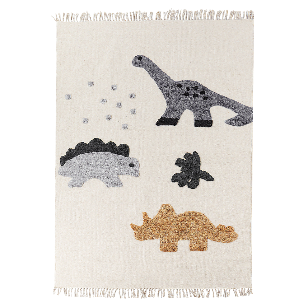 Beliani Kids Rug Gharta Multicolour 140 X 200 Cm Cotton