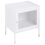 Beliani Bedside Table OSSETT Metal White 1