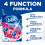 Bloo Bloo Power Active Toilet Rim Block - Fresh Flowers, with 2