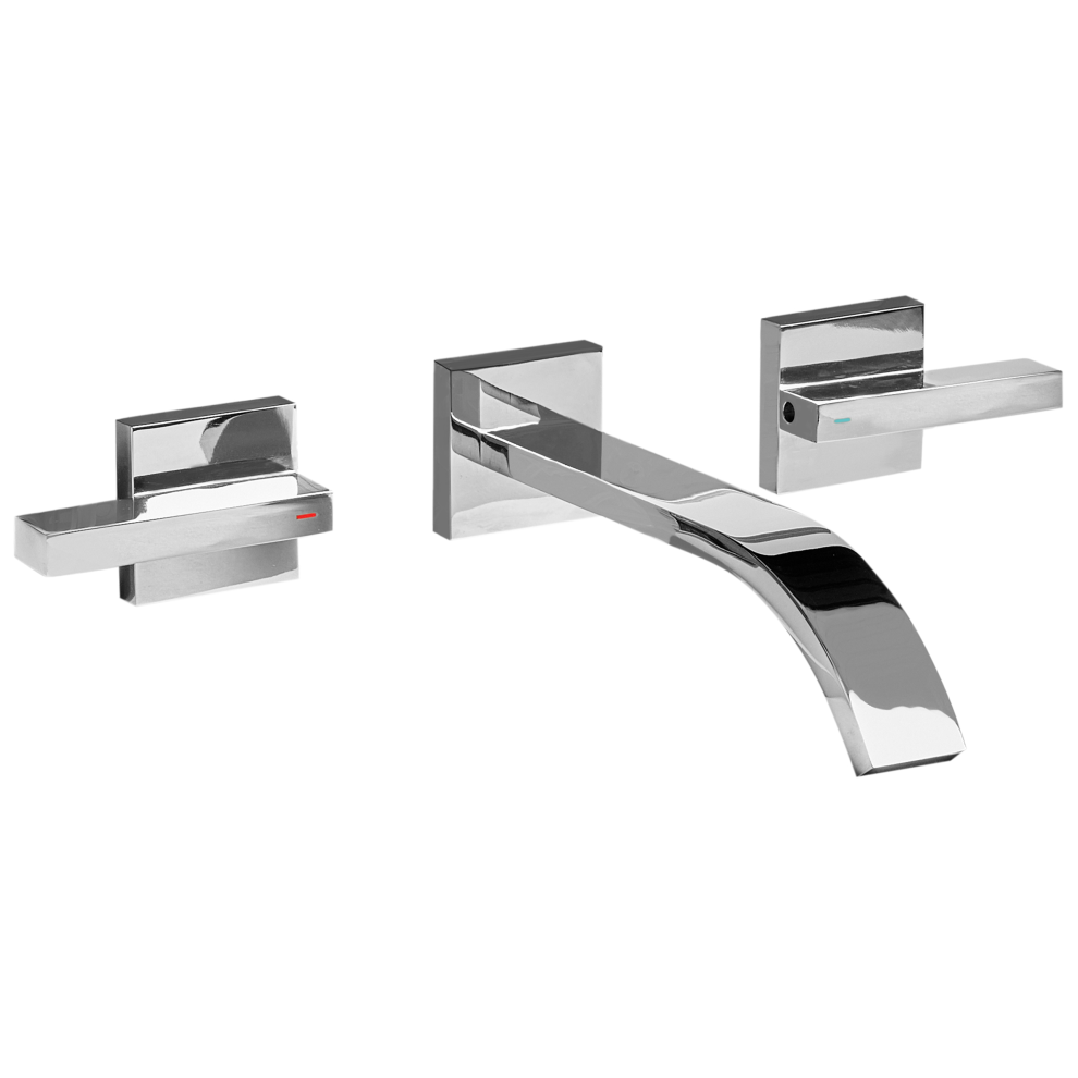 Wall Mounted Basin Mixer Tap Berraco Brass Silver 4069605023148