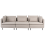 Beliani EGERIS 3 Seater Modular Sofa Beige Fabric 1