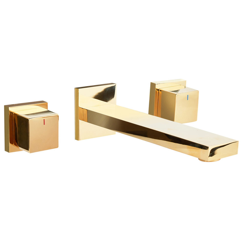 Wall Mounted Basin Mixer Tap Pailon Brass Gold 4069605023131