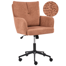 Desk Chair ALPINE Fabric Golden Brown