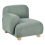 Beliani AMLI Corner Seat Right Hand Light Green Fabric 1