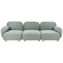 AMLI 3 Seater Modular Sofa Light Green Fabric
