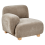 Beliani AMLI Corner Seat Right Hand Beige Fabric 1