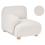Beliani Corner Seat AMLI Right Hand Off-White Fabric 1