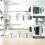 HPCORA Long Dustpan and Brush Set, Windproof Vertical Extension Pole 4